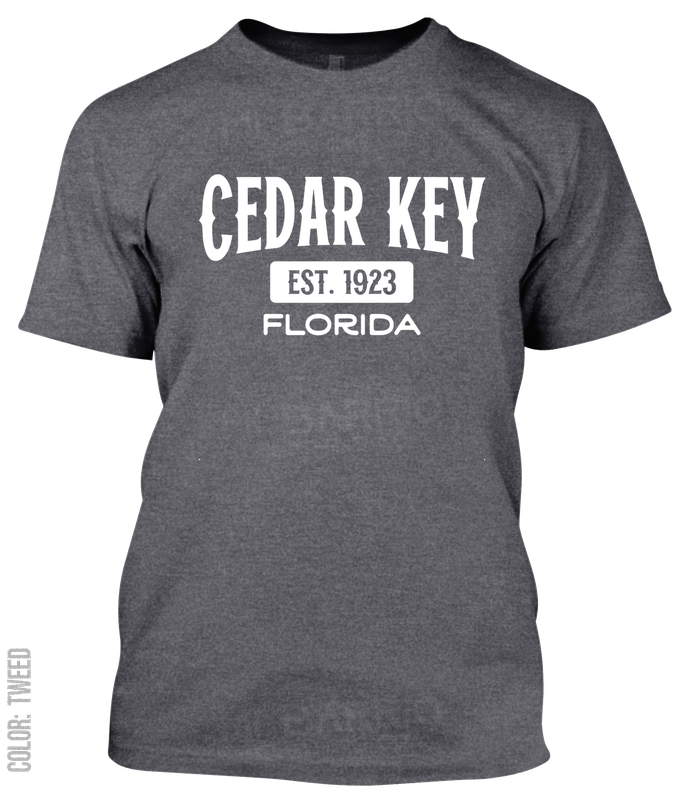 Cedar Key, Florida Athletic T-Shirt
