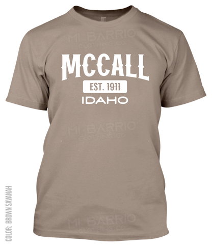 Mccall, Idaho Athletic T-Shirt