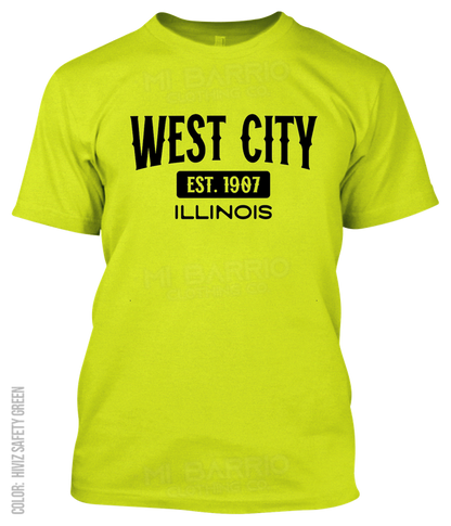 West City, Illinois Athletic T-Shirt