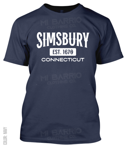 Simsbury, Connecticut Athletic T-Shirt