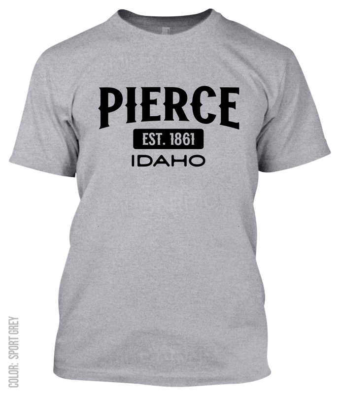 Pierce, Idaho Athletic T-Shirt
