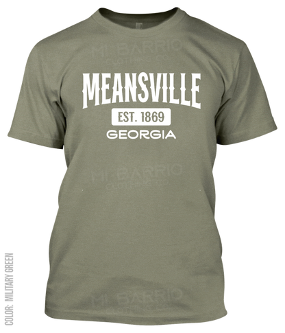 Meansville, Georgia Athletic T-Shirt