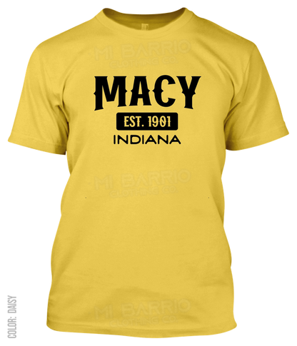 Macy, Indiana Athletic T-Shirt