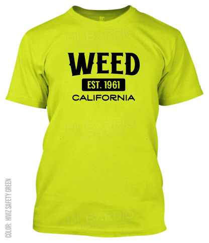 Weed, California Athletic T-Shirt