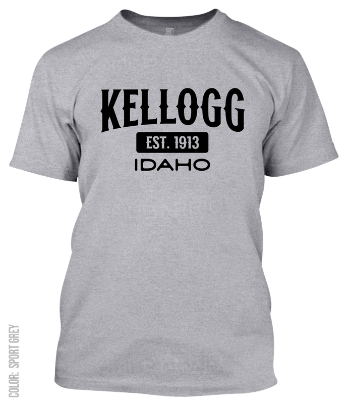 Kellogg, Idaho Athletic T-Shirt