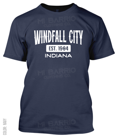 Windfall City, Indiana Athletic T-Shirt