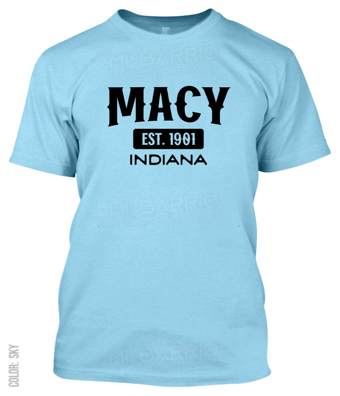 Macy, Indiana Athletic T-Shirt