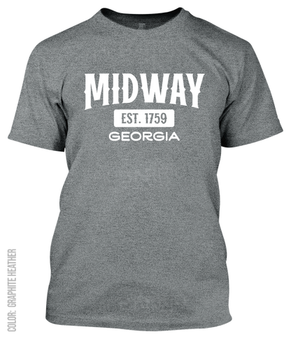 Midway, Georgia Athletic T-Shirt