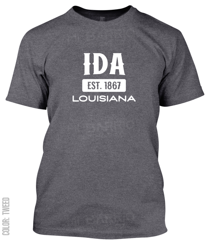 Ida, Louisiana Athletic T-Shirt
