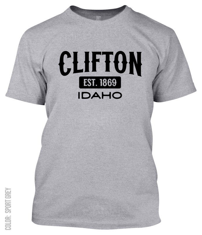 Clifton, Idaho Athletic T-Shirt