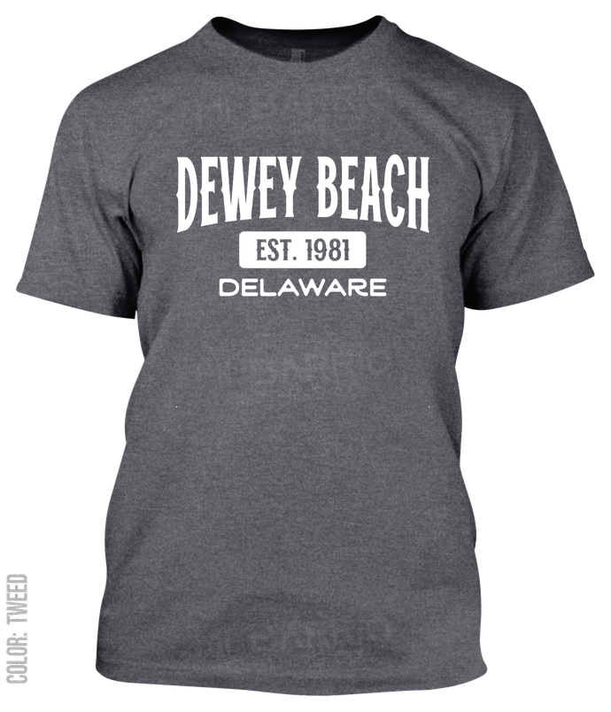 Dewey Beach, Delaware Athletic T-Shirt