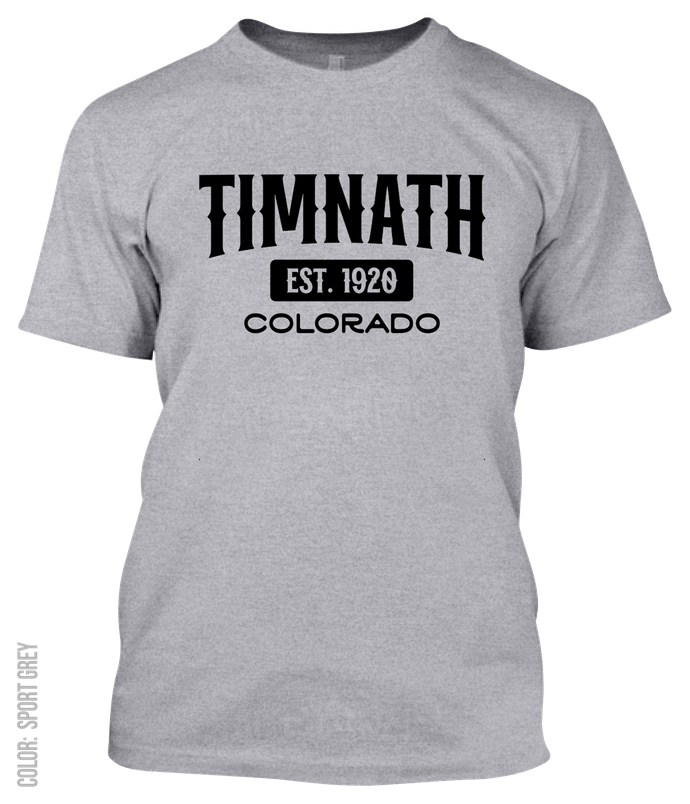 Timnath, Colorado Athletic T-Shirt