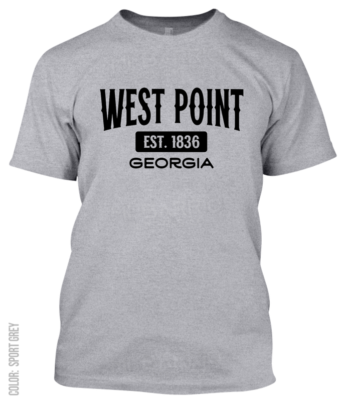 West Point, Georgia Athletic T-Shirt