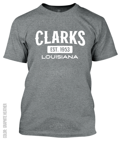 Clarks, Louisiana Athletic T-Shirt