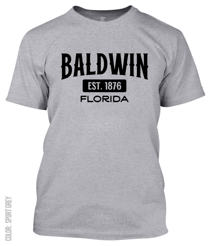 Baldwin, Florida Athletic T-Shirt
