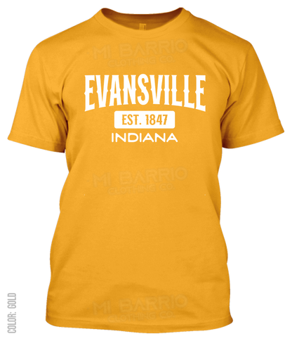 Evansville, Indiana Athletic T-Shirt