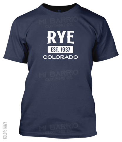Rye, Colorado Athletic T-Shirt