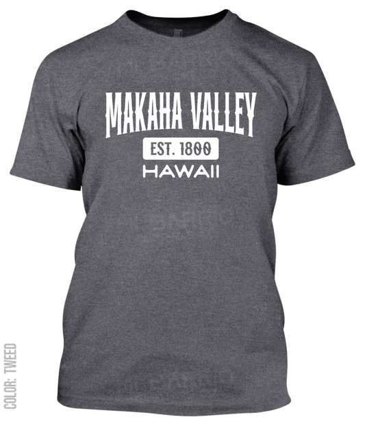 Makaha Valley, Hawaii Athletic T-Shirt