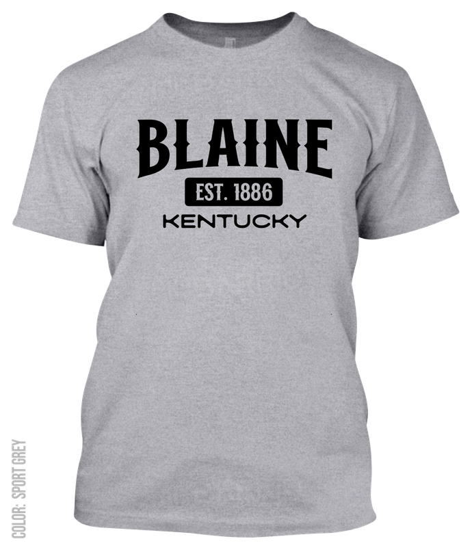 Blaine, Kentucky Athletic T-Shirt
