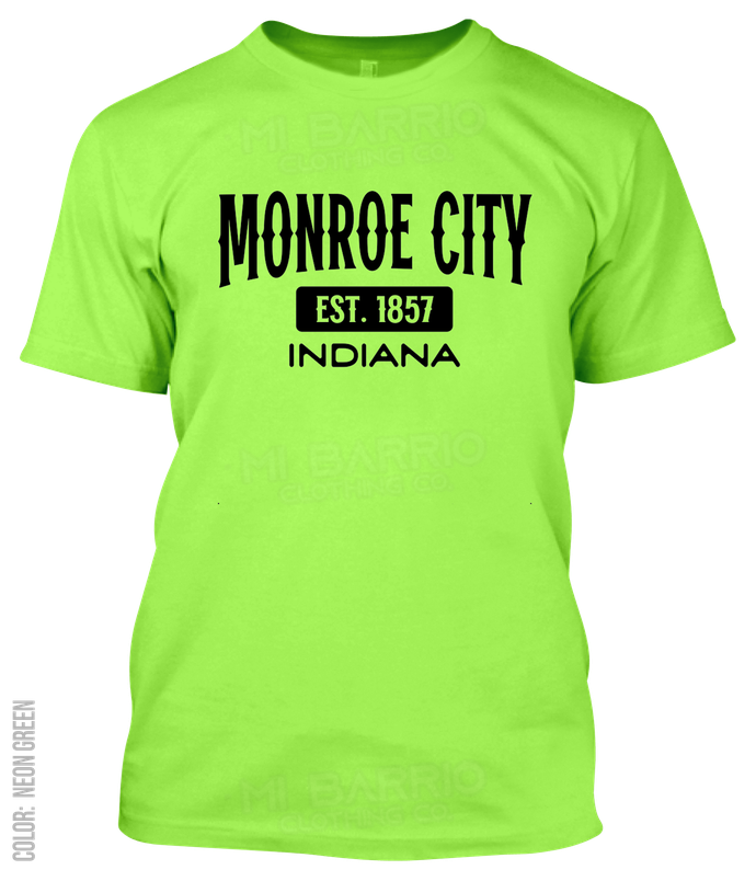 Monroe City, Indiana Athletic T-Shirt