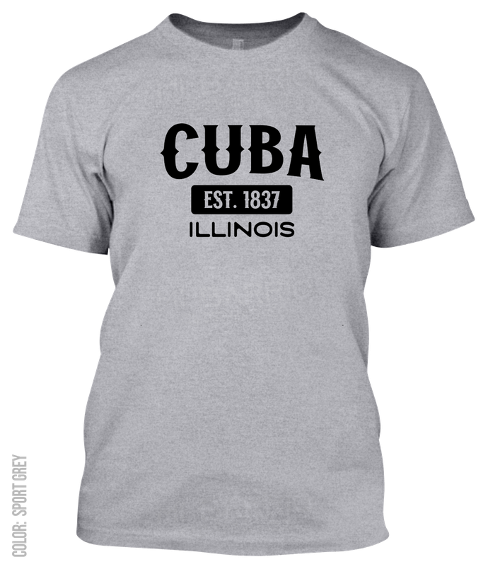 Cuba, Illinois Athletic T-Shirt