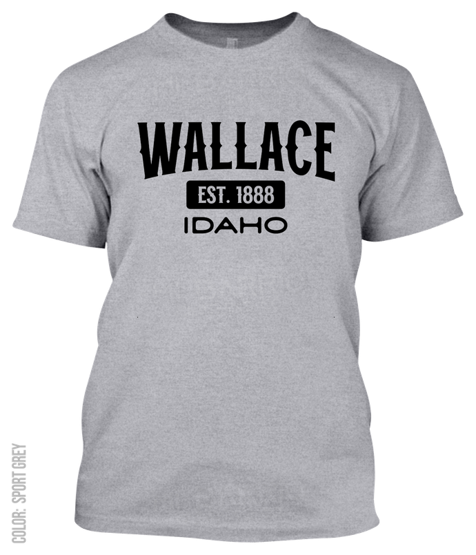Wallace, Idaho Athletic T-Shirt