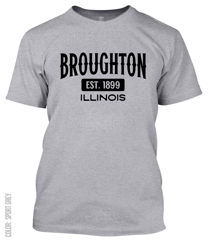 Broughton, Illinois Athletic T-Shirt