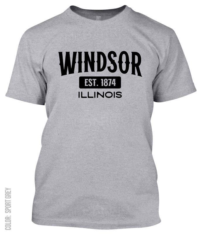 Windsor, Illinois Athletic T-Shirt