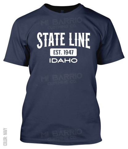 State Line, Idaho Athletic T-Shirt
