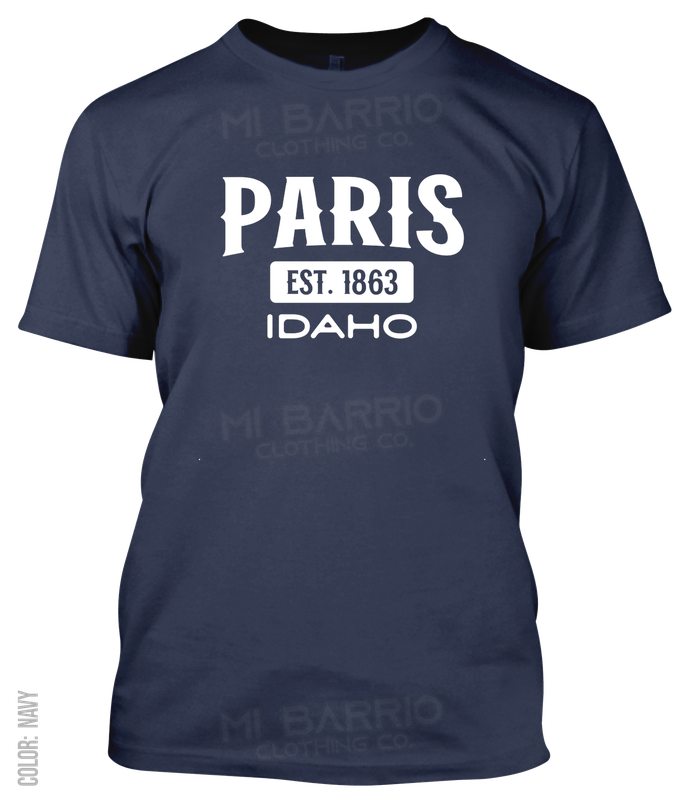 Paris, Idaho Athletic T-Shirt