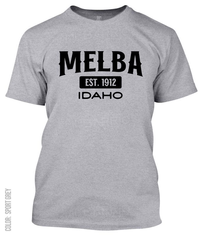 Melba, Idaho Athletic T-Shirt