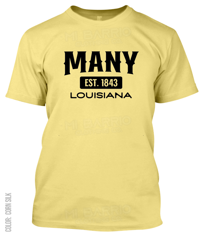Many, Louisiana Athletic T-Shirt