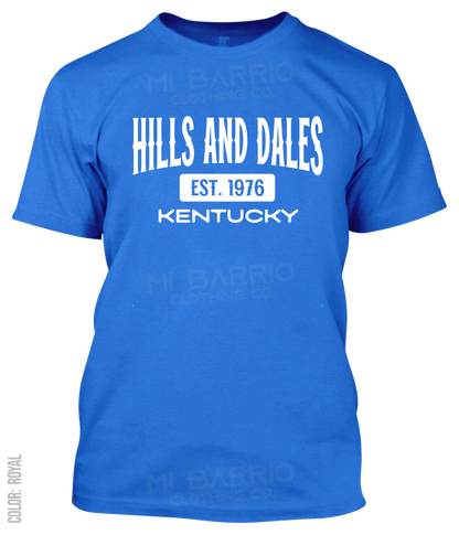 Hills And Dales, Kentucky Athletic T-Shirt