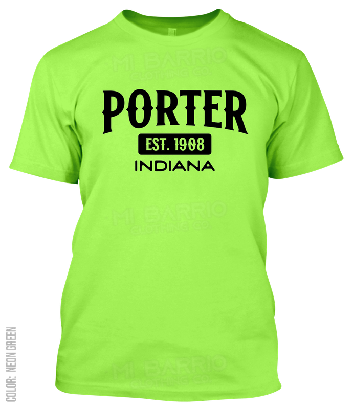 Porter, Indiana Athletic T-Shirt