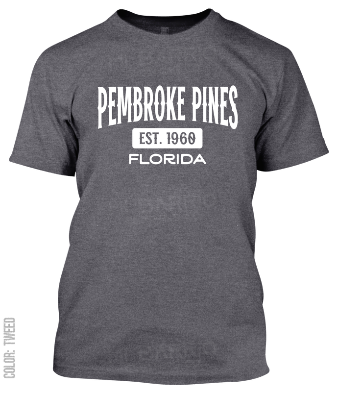 Pembroke Pines, Florida Athletic T-Shirt