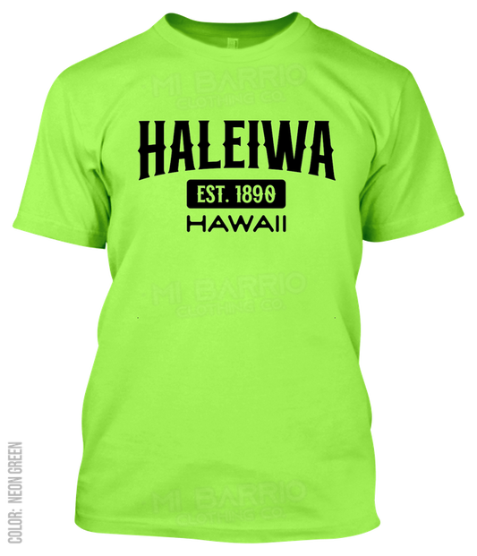 Haleiwa, Hawaii Athletic T-Shirt
