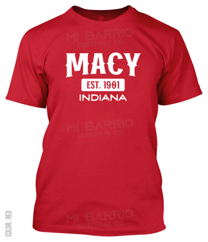 Macy, Indiana Athletic T-Shirt