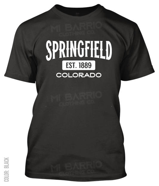 Springfield, Colorado Athletic T-Shirt