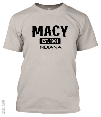 Macy, Indiana Athletic T-Shirt