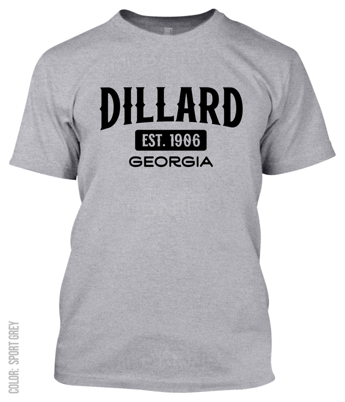 Dillard, Georgia Athletic T-Shirt