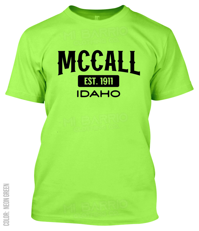 Mccall, Idaho Athletic T-Shirt