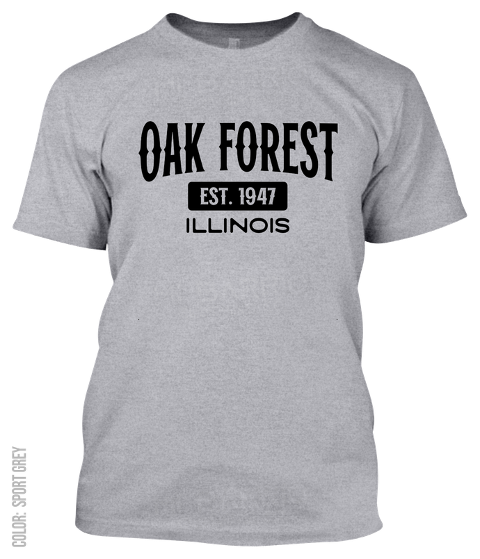Oak Forest, Illinois Athletic T-Shirt