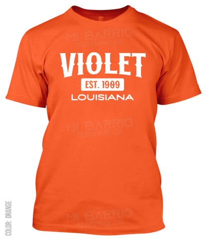 Violet, Louisiana Athletic T-Shirt