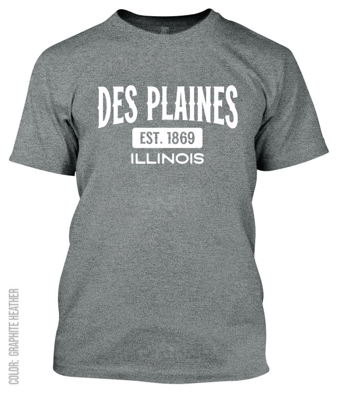 Des Plaines, Illinois Athletic T-Shirt