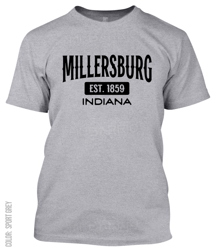 Millersburg, Indiana Athletic T-Shirt