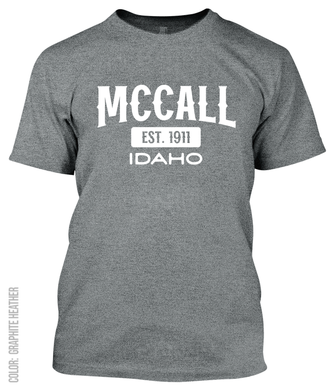 Mccall, Idaho Athletic T-Shirt