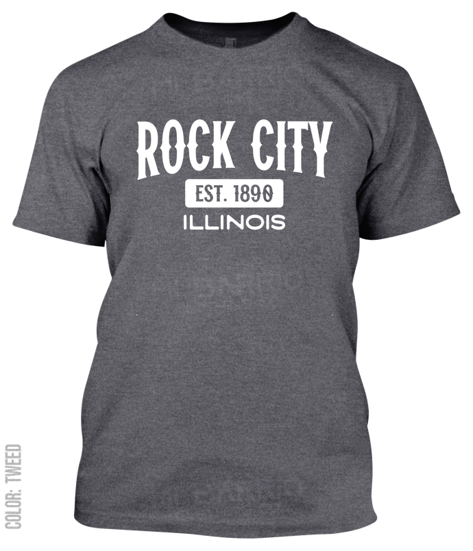 Rock City, Illinois Athletic T-Shirt