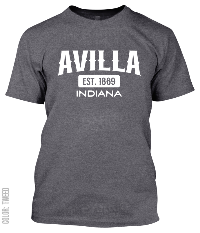 Avilla, Indiana Athletic T-Shirt
