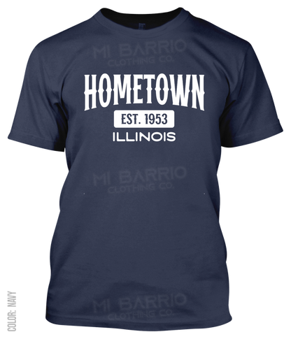 Hometown, Illinois Athletic T-Shirt