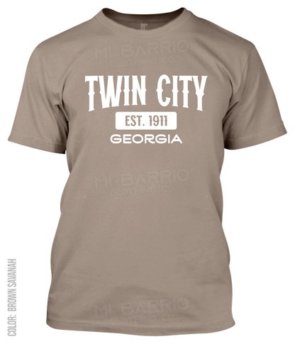 Twin City, Georgia Athletic T-Shirt